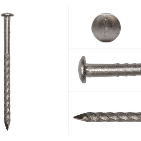 Pointes à tête bombée en acier inoxydable 2.9 x 45 mm - Tête bombée 500 gr (1/4)