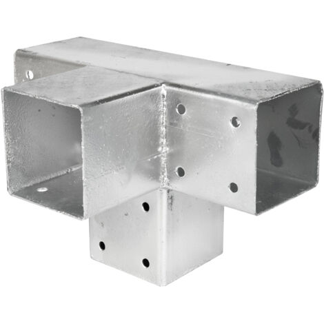 Wovar – Connecteur d'angle pour pergola – Compatible poteaux 9 x 9 cm – 16 trous de vis pour fixation solide – Galvanisé pour durabilité accrue