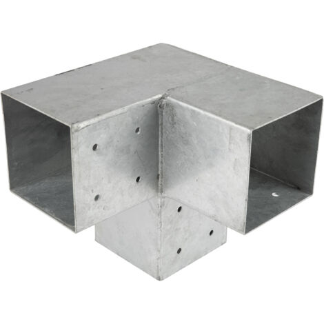 Pergola Connexion d'angle pour poteaux 12 x 12 cm Modèle Cube - (1/5)