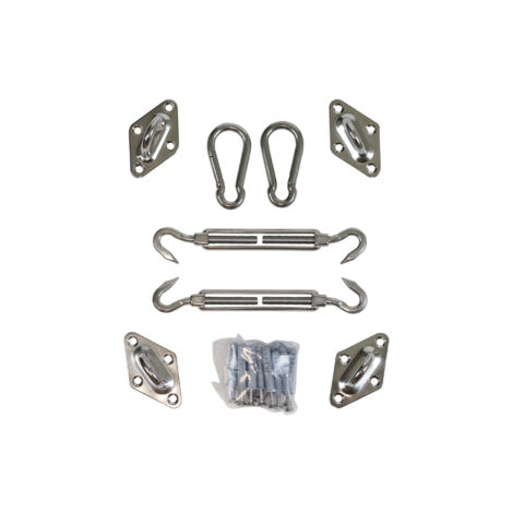 Kit De Fixation Pour Voile D'Ombrage, Accessoires Pour Auvent Vis De Tension En Acier Inoxydable