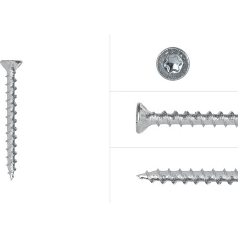 Vis pour panneaux agglomérés Galvanisé 4 x 50 mm Torx 20 Voldraad (1/3)