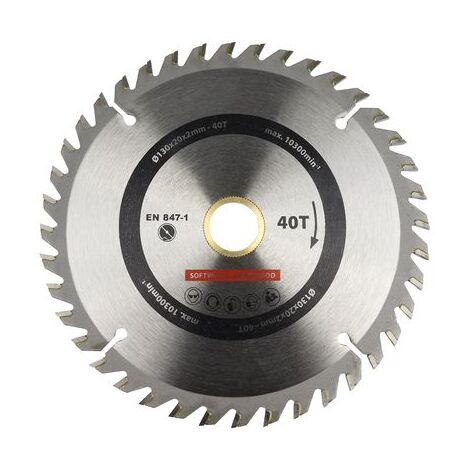 Lame de scie circulaire 130x20 mm 40T - Par pièce