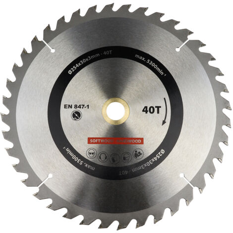 Lame de scie circulaire 254x30 mm 40T - Par pièce (1/4)