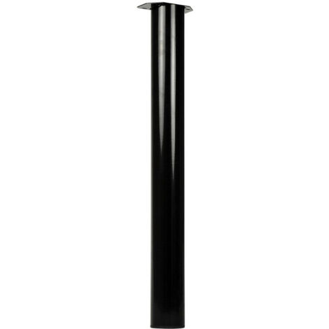 Pied de table Noir Rond Métal 720 mm - Par Pièce (1/5)