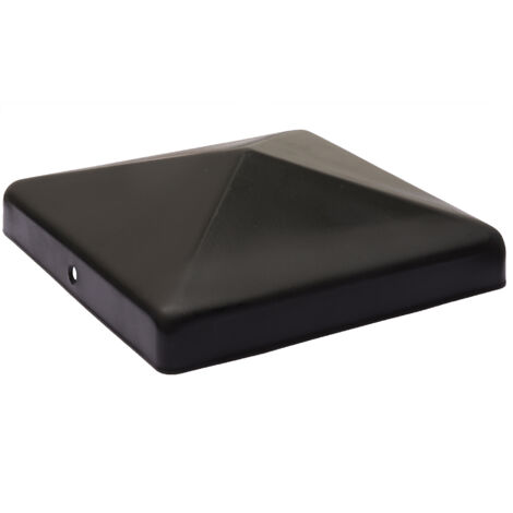 Chapeau de poteau noir pour poteau 12 x 12 cm - Par pièce (1/2)