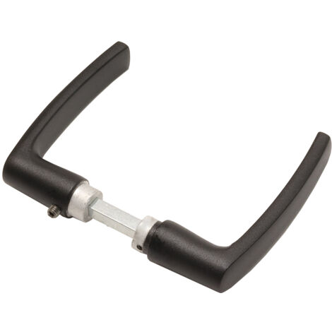 Poignée de porte noire modèle en bloc - Par set (1/2)