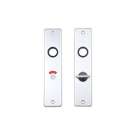 Garniture de porte de WC plaque courte en aluminium 57/5 - Par