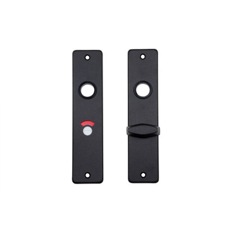 Plaque De Toilettes En Acrylique Noir - Signalisation WC élégante Pour Porte Ou Mur, Finition Réfléchissante