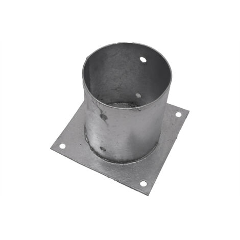 Support plat pour poteau Ø12.1 x 15 cm - Par pièce