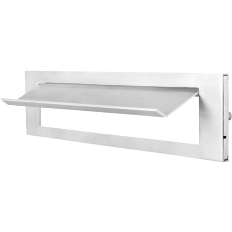 Clapet de boîte aux lettres en aluminium avec gobelet - Par pièce