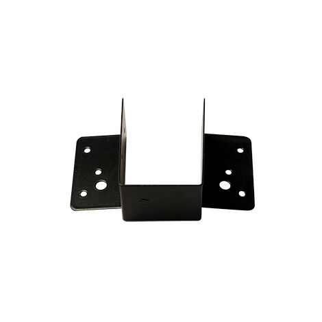 Support de poutre noir galvanisé en "U" pour poutres de 46 mm