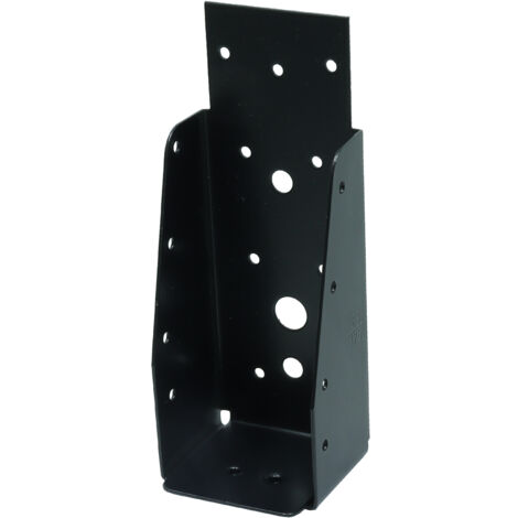 Support de poutre noir galvanisé sans lèvre pour poutres de 6.3 x