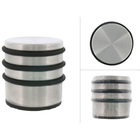 Butoir de porte en acier inoxydable 70 x 65 mm rond - Par pièce (1/4)
