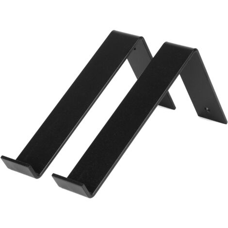 Équerre étagère noire style industriel 150 x 200 mm - Set 2 (1/5)