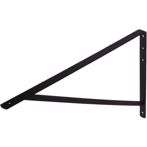 Équerre étagère en métal noir 400 x 600 mm