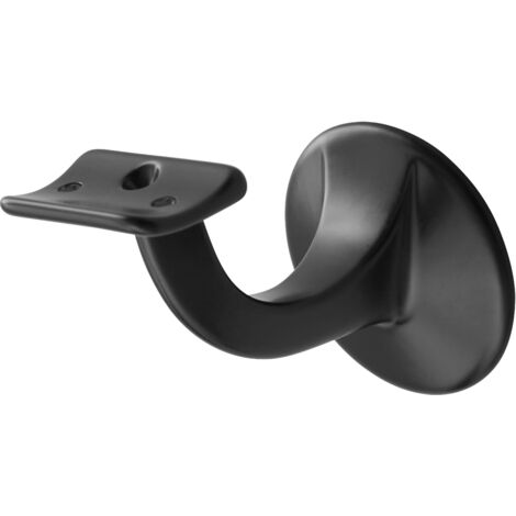 Support de main courante noir rond M8 - Par pièce