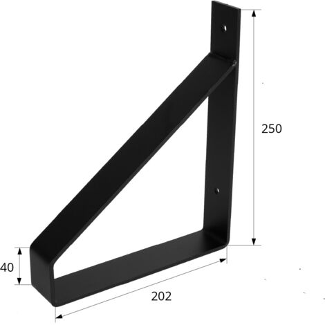 Equerre Etagere Noirenull