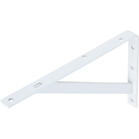 Équerre étagère en métal blanc 150 x 250 mm