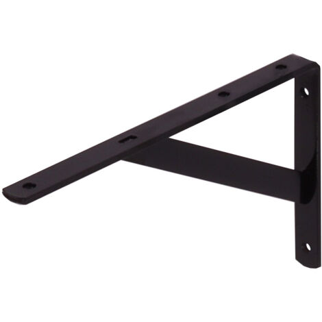 Équerre étagère en métal noir 150 x 250 mm