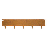 Wovar – Bordure de jardin flexible en acier corten 106 cm – Hauteur 24 cm – Épaisseur 1,5 mm – Pour finition élégante des parterres