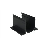 Wovar – Connecteur pour caniveau étroit 50mm – Plastique de qualité – Longueur 100mm – Fixation stable pour éviter les fuites