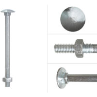 Boulon TRCC galvanisé M6 x 80 mm - 200 pièces