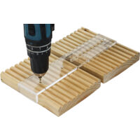 Wovar – Gabarit de pose pour lames de terrasse 14,5 cm – Pré-perçage précis pour vis – Compatible avec cales de 5 à 10 mm – Pour bois dur