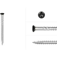 Wovar – Vis spécial agglomérés 4 x 50 mm – Acier inoxydable noir 410 – Tête Torx 15 avec pointe anti-fendage – Fixation invisible - INOX 4 X