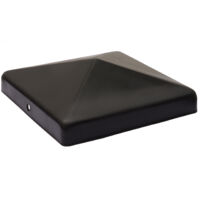 Chapeau de poteau noir pour poteau 12 x 12 cm - Par pièce