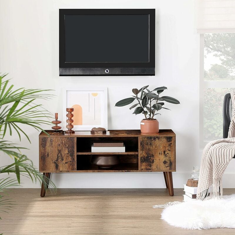 vasagle retro tv stand tv console