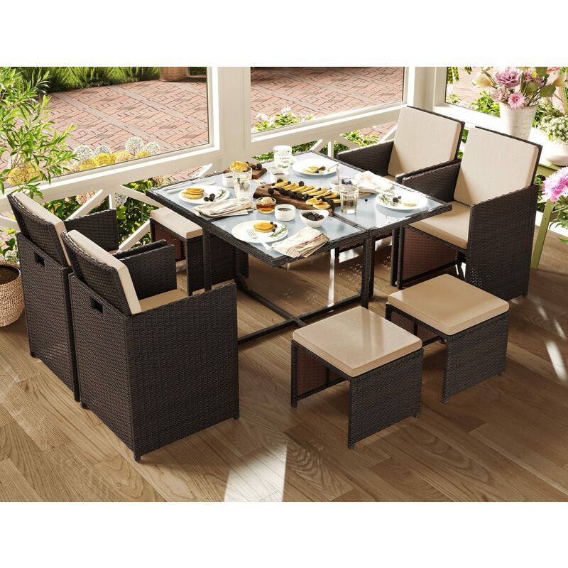 Garden Furniture Set Dining Table And, Outdoor Couch And Dining Table Set