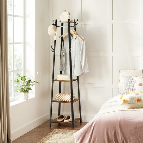 VASAGLE Coat Rack Stand, Free Standing Hall Tree, Coat Stand with