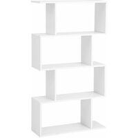 Homcom 6 Cube Open Storage Shelves Home Office Wheels White