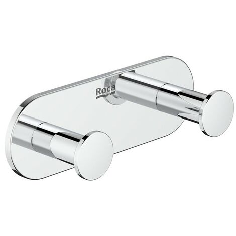 Percha doble ROUND HOTELS - ROCA Color: Cromado