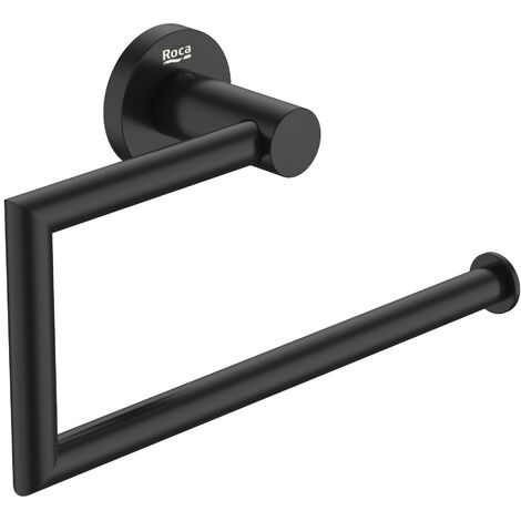 Toallero de anilla ROUND HOTELS - ROCA Color: Negro mate (1/2)