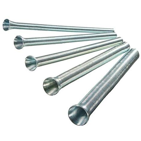 Juego de muelles para doblar tubos de acero inoxidable (5 piezas)
