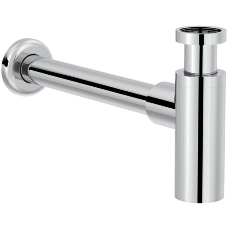 ROCA A5064070C0 AQUA Basic Sifón Mural Cilíndrico de 1 1/4" Lavabo Tubo de 300 Mm Cromo - ref: A5064070C0