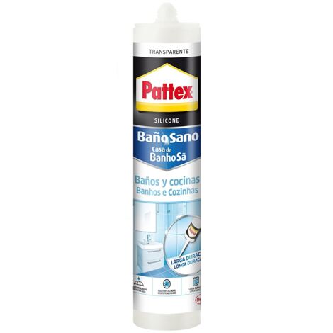Silicona Transparente 280ml Máxima Resistencia Moho Secado 1Hora Pattex