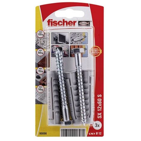 Blister de tacos SX - FISCHER Medidas: 12 mm (1/3)