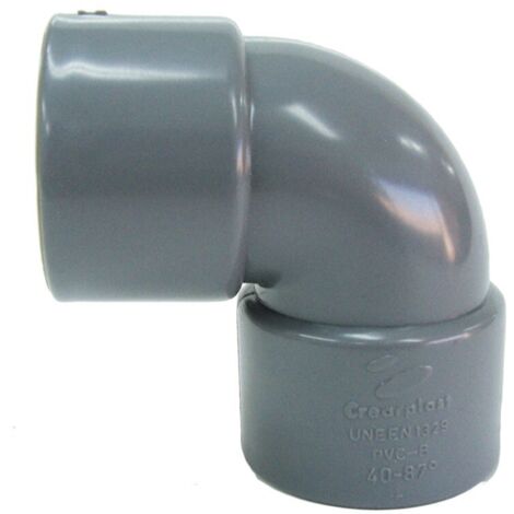 Codo pvc 87º H-H - CREARPLAST Medidas: 110x87 mm