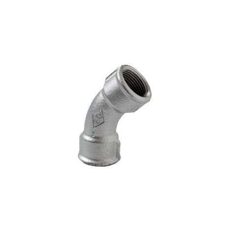 Curva galvanizada 45º HH 41 - ATUSA Diámetro: Ø1/2"