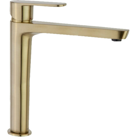 Grifo monomando XL - ALEXIA- Ramón Soler Acabado: Oro cepillado (1/4)