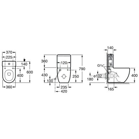 Cisterna de doble descarga 4,5/3L con alimentación inferior para inodoro