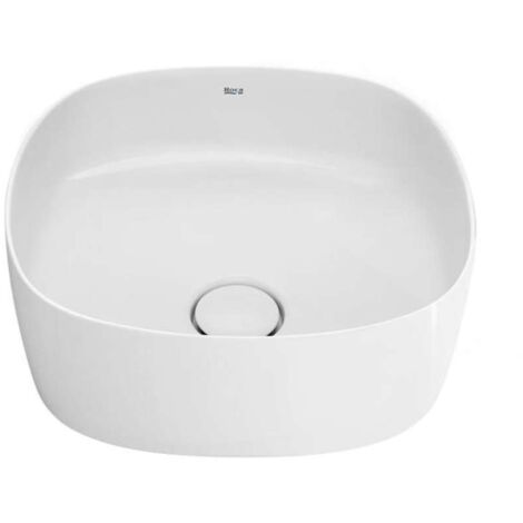 Lavabo de sobre encimera FINECERAMIC® 370 mm SOFT INSPIRA - ROCA Color: Blanco (1/5)