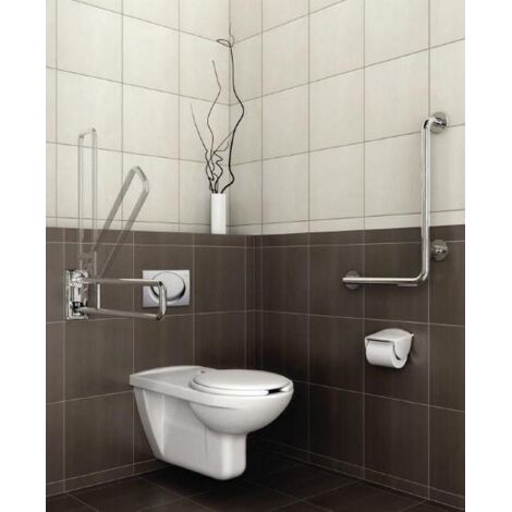 Conjunto desagüe con rebosadero exterior y sifón empotrable ACCESS - ROCA