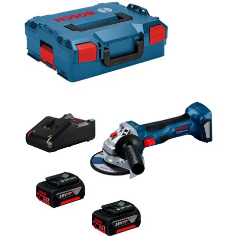 Bosch GWS 18V-7 Professional - Amoladora angular - sin cable - 125 mm - 2 baterías - 18 V