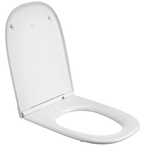Tapa y Asiento para inodoro ROCA Dama con bisagras - Retro Blanco
