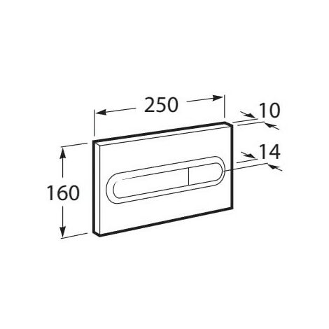 One placa de accionamiento ROCA con descarga dual PL1 blanca