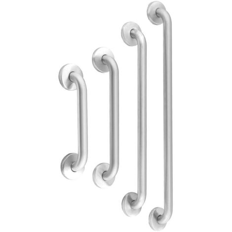 MEDICLINICS Barra de Apoyo Recta Inox Satinado - Medida: 537 MM - ref: BR0400CS
