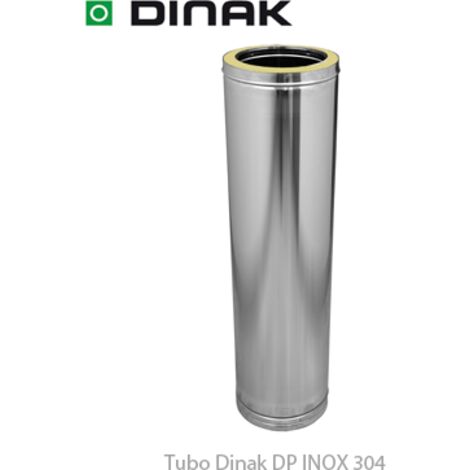 Tubo de 930mm Dinak DP Inox 304 de pared doble 960mmx125mm960mmx125mm
